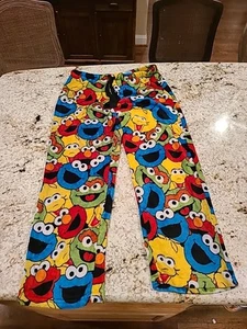 Sesame Street Babies Whole Gang Pajama Lounge Pants XL Plush Sleepwear - Picture 1 of 12