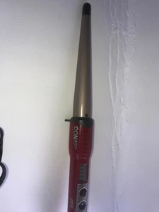 CONAIR ''You Curling''Instant Heat Red Curling Iron Gold Barrel 4 Temper setting - Picture 1 of 2