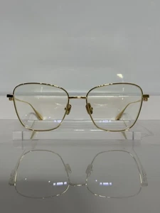 Valentino V-LOGO Sign II Shiny Yellow Gold Titanium Metal Woman’s Eyeglasses - Picture 1 of 7