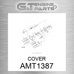 AMT1387 COVER fits JOHN DEERE (New OEM) - Picture 1 of 1