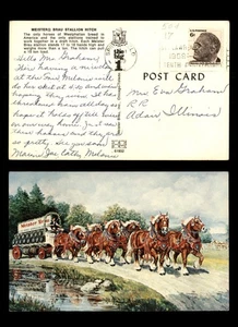 Mayfairstamps US 1969 Springfield to Adair Horses Meister Brau Postcard aat_4062 - Picture 1 of 2