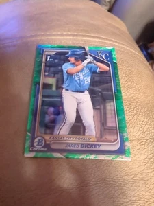 2024 Bowman Chrome Jared Dickey RC Kansas City Royals #BCP-19 verde lunare - Foto 1 di 2
