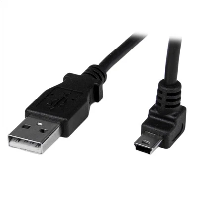 StarTech 1m Mini USB Cable - A to Up Angle Mini B (USBAMB1MU) - Image 1 of 4
