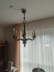 Kronleuchter Messing ca. 1900 - Bild 1 von 6