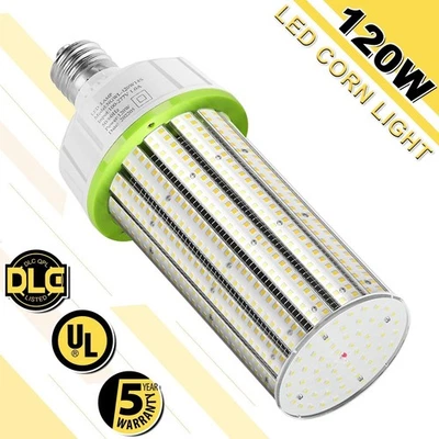 120W LED Corn Light 6000K Cob Bulb Replace 500W MH/HPS E39 Mogul Base AC100-277V - Image 1 of 4