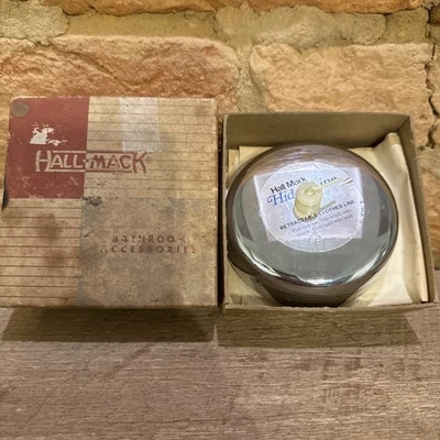 Línea de ropa Nutone Hall Mack Hide A Line cromada retráctil vintage nueva de colección Foto 1 de 4