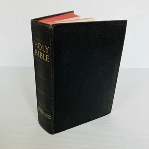 Holy Bible Catholic Family Library Edition 1961 Vintage Benzinger Brothers HC - Foto 1 di 24