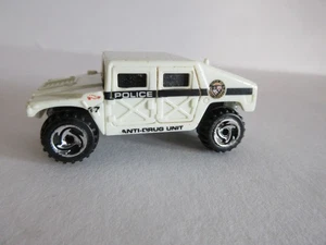 1997 Hot Wheels Mainline #188 Hummer Humvee Police Anti-Drug Unit White - Picture 1 of 5