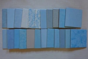 Retro Fliesen 15 x 15 cm blau 70er Jahre viele Muster zur Auswahl - Bild 1 von 23