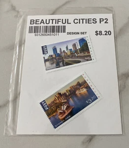 Australia Post Beautiful Cities Perth & Sydney 2 Briefmarkenset - Bild 1 von 4