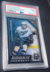 2005 UD RC SHOWDOWN ALEXANDER OVECHKIN SIDNEY CROSBY ROOKIE RC #SCAO PSA 9 MINT! - Picture 1 of 3