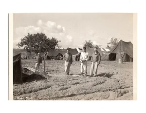 WWII WW2 Original Photo Medical Tent City Mud 'Rioz Mud' 1940s (Please READ) - Picture 1 of 4