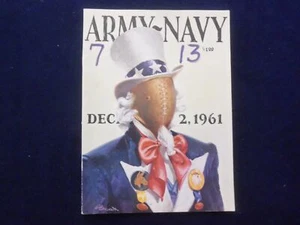 1961 DECEMBER 2 ARMY-NAVY FOOTBALL PROGRAM - PHILADELPHIA STADIUM - K 131 - Picture 1 of 12
