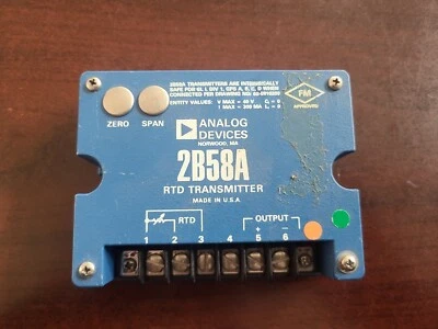 Analog Devices 2B58A-1-1-02 RTD Transmitter, Ambient Temperature Sensor  - Image 1 of 4