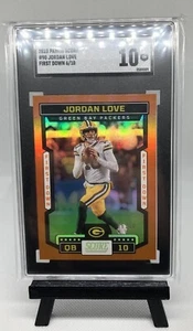 Jordan Love Packers Orange First Down 6/10 SGC 10 Graded POP 1 Panini Score 2023 - Picture 1 of 2