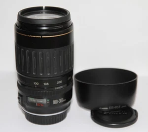 Canon EF 100-300mm F4.5-5.6 AF Ultrasonic Telephoto Zoom Lens EOS DSLR Cameras - Foto 1 di 12