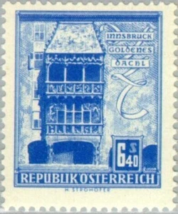 Francobollo - Austria - Golden Roof House, Innsbruck - 6,50 S - 1960 -Usato - Picture 1 of 1