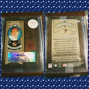 2005 Donruss Diamond Kings BROOKS ROBINSON HOF HEROES AUTOGRAPH Card SN #3/5 - Picture 1 of 1