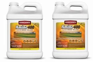 Gordon's 8141122 2.5 Gallon Amine 400 2,4-D Weed Killer Herbicide - Pack of 2 - Picture 1 of 8