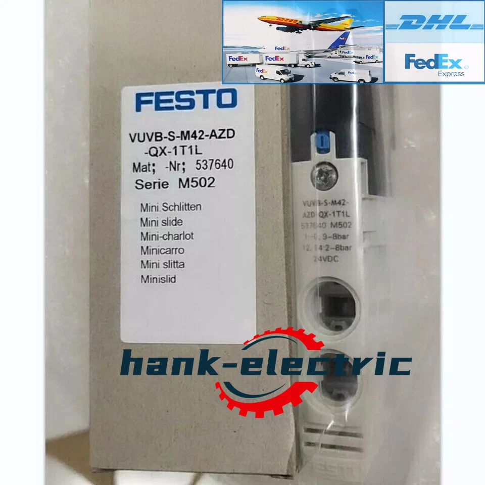 1PCS NEW FESTO VUVB-S-M42-AZD-QX-1T1L 537640 Fastshipping DHL 1-Year Warranty ! - Image 1 of 4