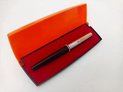 Union перьевая ручка черный хром матовый чашка 14k M новый в коробке редкая винтажный в коробке коллекционный - Изображение 1 из 4