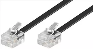 15m Telefonkabel RJ11Stecker auf RJ11Stecker 4polig Western Modularkabel - Bild 1 von 1