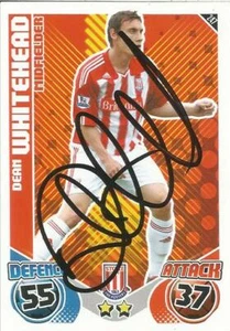 DEAN WHITEHEAD* SIGNED STOKE 2010/2011 MATCH ATTAX TRADING CARD+COA - Picture 1 of 1
