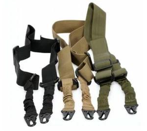 Tactical 2 Point Gun Sling Shoulder Strap Rifle Hunting Shotgun Belts Outdoor - Picture 1 of 15