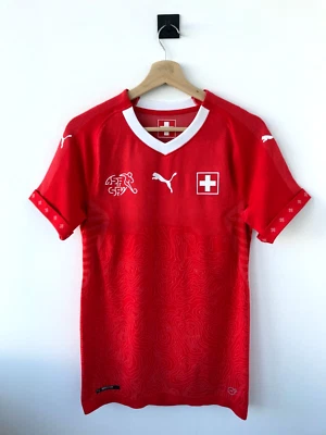 PLAYER ISSUE SWITZERLAND 2018 HOME FOOTBALL SHIRT JERSEY TRIKOT CAMISETA PUMA - Image 1 of 4