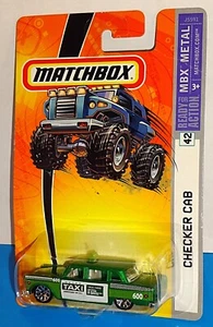 Matchbox 2006 MBX Metal #42 Checker Cab Green METRO TAXI - Picture 1 of 2
