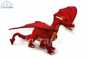 Hansa Large Drago Rosso 5936 Peluche Giocattolo Morbido Venduto da Lincrafts UK Est 1993 - Foto 1 di 1