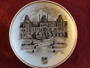 Vintage Chateaux de France No 1 Fontainebleau Lourioux France 1971 Plate - Picture 1 of 2