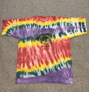 Mickey Mouse Tie-Dye Shirt Jamaican Dreadlocks Herren Bunt Rasta Style XL - Bild 1 von 7