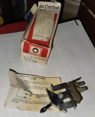 NOS BUICK PONTIAC Heater Switch 1971 - 1977 GM  Blower Motor GM # 1223590 - Image 1 of 3