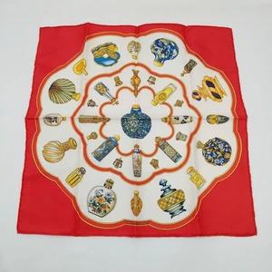 SIN TARIFA Hermes Bufanda Carre 45 Rojos Seda 100% 4151748 - Imagen 1 de 10