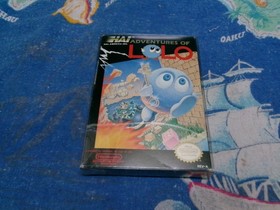 #695 ADVENTURES OF LOLO Nintendo NES Cart w/ Box Sleeve Styrofoam TESTED