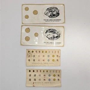 Vintage 1969 Mattell Hot Wheels Decal Sticker Sheets  - Picture 1 of 3