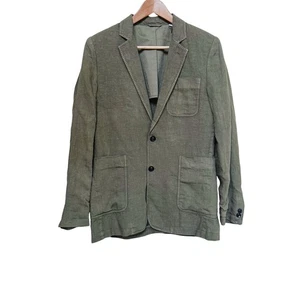Billy Reid Archie Leinen Blazer Jacke Herren 38 R Olivgrün Old Money Coastal - Bild 1 von 8