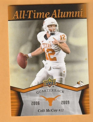 Colt McCoy Texas Longhorns 2011 Upper Deck All-Time Alumni Tuscola TX - Image 1 of 2