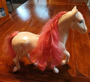 RARE Vintage Barbie DAZZLE TALKING Pony Horse GETESTET FUNKTIONIERT White Lighted Gem - Bild 1 von 10