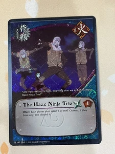 Naruto CCG, The Haze Ninja Trio, 197, 1ª Edición, LP, Diamante, Lámina - Imagen 1 de 2