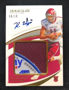 2021 Immaculate Collection Collegiate LOGO Patch Auto RC GOLD Kellen Mond /10 - Picture 1 of 2