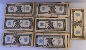 Vintage 60er Jahre Western Publishing Co. Spielgeld alle 1 Dollar Scheine GROSSES Lot - Bild 1 von 2