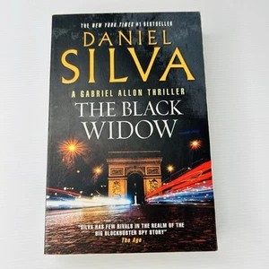 The Black Widow by Daniel Silva Large Paperback Gabriel Allon Thriller Crime - Picture 1 of 9