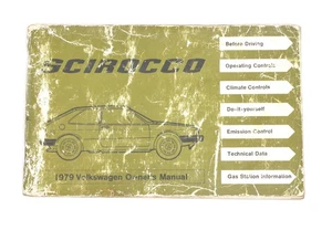 Original Owners Manual Book 1979 79 Volkswagen VW Scirocco MK1 - Genuine - Picture 1 of 3
