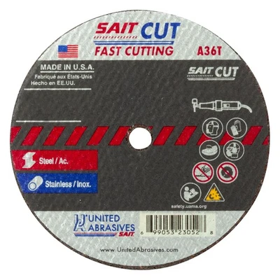 United Abrasives 23071 4x.035 A36T Fast Cut High Speed Cut-off Wheels 100 pack - Image 1 of 2