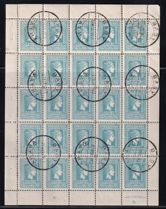 Grecia 1912 Samos Hermes Testa 25 lepta foglio di 15 usato - Foto 1 di 1