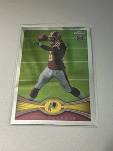 Novato de fútbol americano Topps Chrome Robert Griffin III #200 2012 Washington Redskins - Imagen 1 de 2