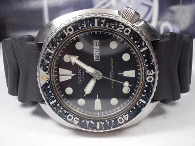 SEIKO 150M DIVERS 'TURTLE' DAY/DATE MENS WATCH 6309-7040 'NON-SUWA' (SN 450514) - Image 1 of 4