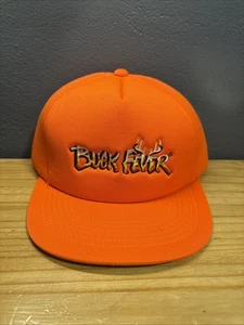 Vintage Buck Fever Orange Hunting Hat Made In USA - Picture 1 of 5